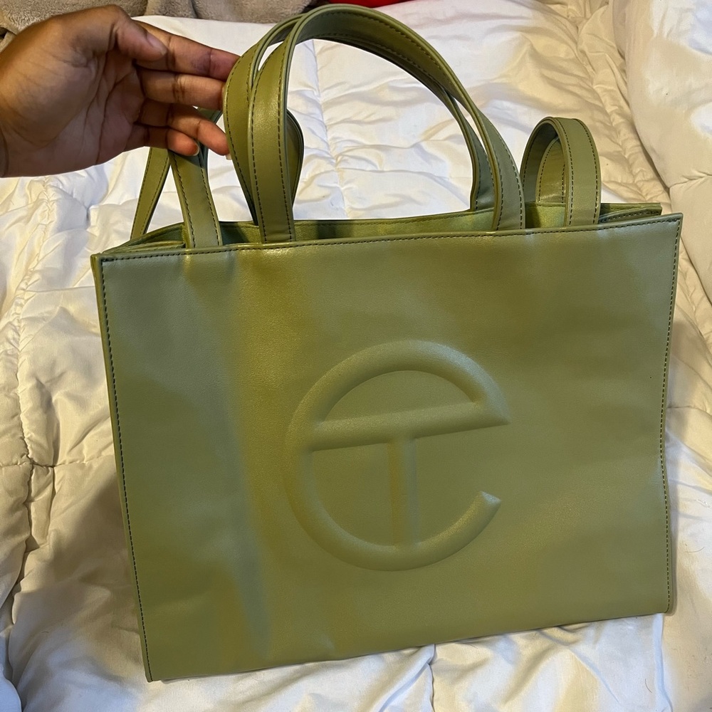 Authentic Telfar Green Medium Tote